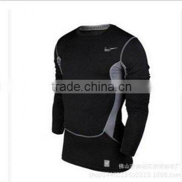 The Three Generation NK Man Pro Tights Movement Training Run Fast Dry in Autumn and Winter Outdoor Fitness Wear Long Sleeved T-s photo-3