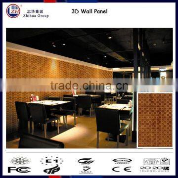 Low maintenance CE SGS certificate 3d wall panel