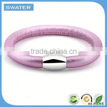 2016 Gifts Pink Pu Leather Bracelet