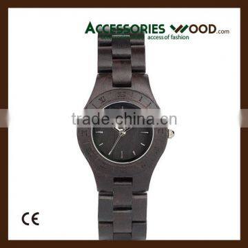 Good quality Ebony wood wooden wrist watch from China supplier