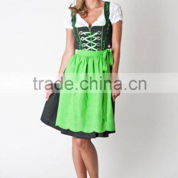 Dirndl, maxi dirndl, long size dirndl with apron