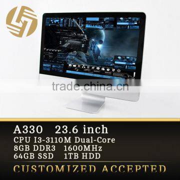 Cheap i3 all in one IPS screen Desktop PC 24 inch 8g Computer