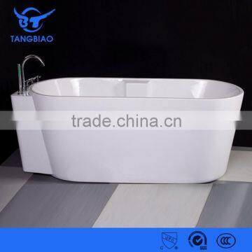 TB-B813 Hot selling oval shaped natural freestanding bathtub with faucet