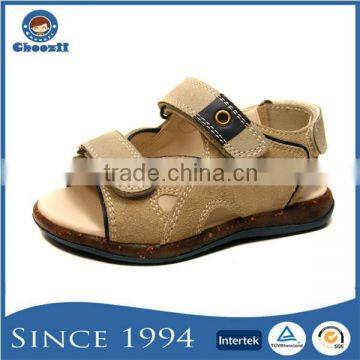Choozii New Design Toddler Kids Plain Design Suede Leather Flat Sandals
