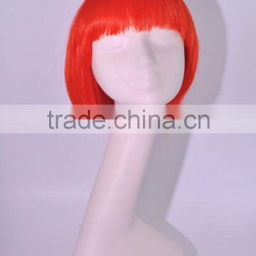 A021 girls style synthetic hair party wigs,red color short bob wigs cosplay wigs in stock