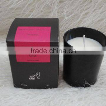 luxury scented candles in glass jar