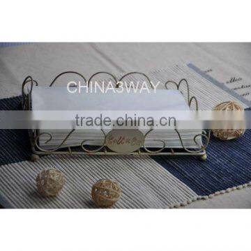Wire dinner napkin holder