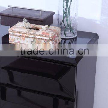 E1MDF Black High Gloss Cabinet Specific Used Dressing Desk for Bedroom Furniture photo-3