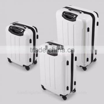 New 3PCS Silver Carry On Luggage Set Trolley Suitcase Travel Bag Spinner ABS PC