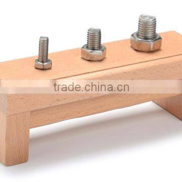 Toys wholesale Montessori equipment for screws on a base