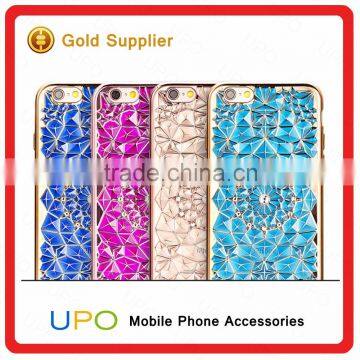 [UPO] New Arrival Luxury Diamond Rhinestone Electroplate Cell Phone TPU Case for IPhone 7 Back Cover photo-4