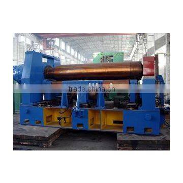 plate bending machine with horizontal adjustable bottom rolls