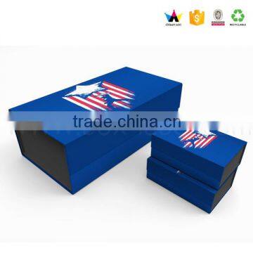 Custom Packaging Fashion Glossy Magnetic Folding Paper Box