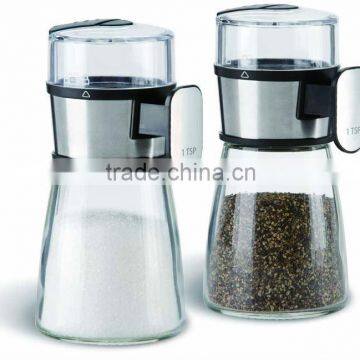 SINOGLASS Single measurable cone shape glass spice jar 160ml glass jars