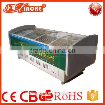 DG-210W Used Glass Door Air Cooler Freezer Island Freezer Manufacture by HSTD Cheaper Price With Large Quantity photo-2