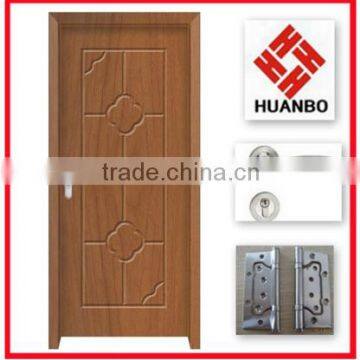 2015 New deisgn Interior MDF PVC laminated Door design for BedRoom