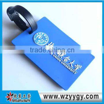 Different colors pu leather luggage tags for travelling