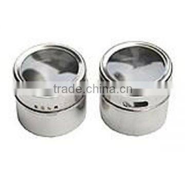 4pcs/set Magnet Tin Spice Bottle Set With Metal Stand photo-2