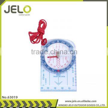 Small Map Compass has map measuring scales as well as a luminous needle for improved navigation in low light conditions