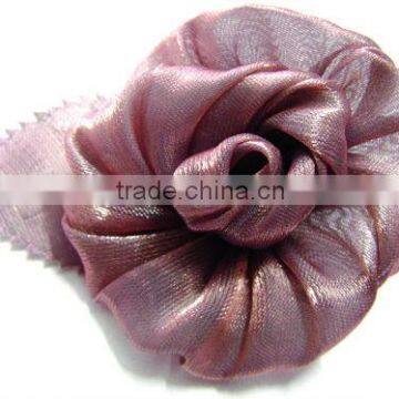 Factory new fashion cheap satin fabric flower