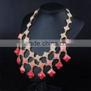 Delicate gold resin multilayer star necklace,2015 new style