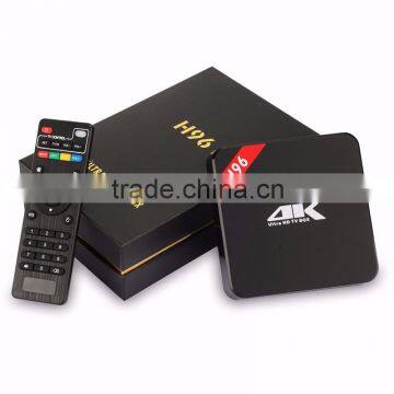 Android 5.1 Smart TV Box H96 Quad Core Amlogic S905 64bit 4K KODI Miracast DLNA Pre-installed 1GB/8GB ott tv box