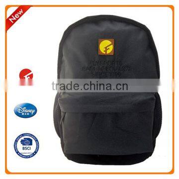 Fashion stylish outdoor black backpack for school