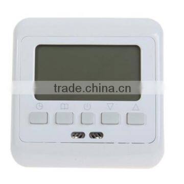 Weekly Digital Green LCD Display Programmable Room Floor Heating Thermostat Powerful Anti Jamming for Room Temperature Control