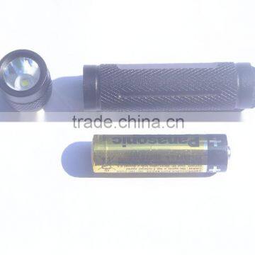 3w mini Aluminum alloy torch with Rotary switch and wallett flashlight