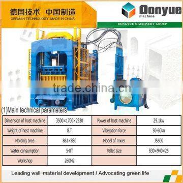 Automatic concrete hollow core block making machine QT6-15