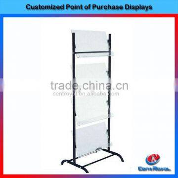 promotional wrought iron wire outdoor magazine rack