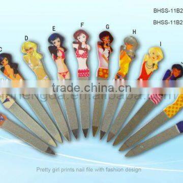 Cosmetic tools personalized nail files