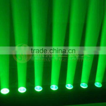 chrismas beam dmx stage effect led lighting bar 8x10w moving head lighting