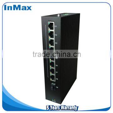 Full Gigabit Unmanaged PoE Switch, 9 Ports Gigabit Industrial Ethernet Switches With IP40 Protection P509A photo-5