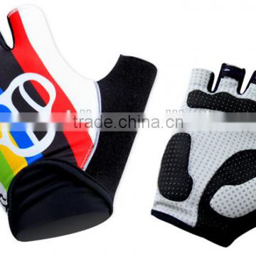 sublimation printing cycling gloves/half finger cycling gloves