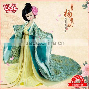 High-end collection Chinese traditional gown plastic doll toy doll gift