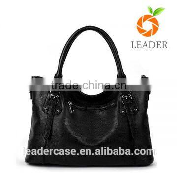 Unique modern design genuine leather handbag systyle