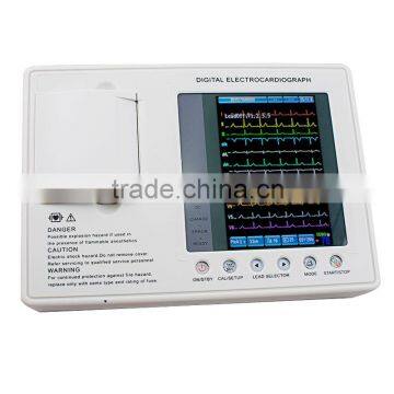Cheapest 3 Channel 12 Lead ECG EKG Machine Electrocardiograph + PC Software+ Printer photo-5