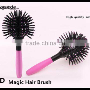 CA 3D Hair Brush Ball Style Blow Drying Detangling Salon Heat Resistant Comb HF