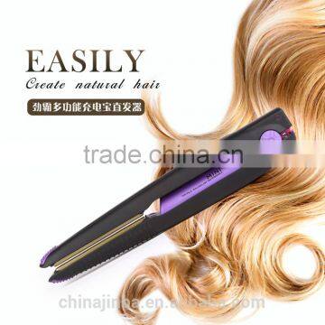 Rechargeable mini hair straightener Wireless USB Hair Iron,good price,float plater, fashion design