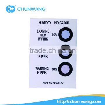 Electronics Industrial Use Spot Humidity Indicator Cards HIC