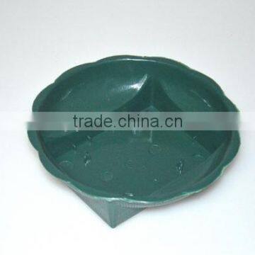 plastic floral tray green