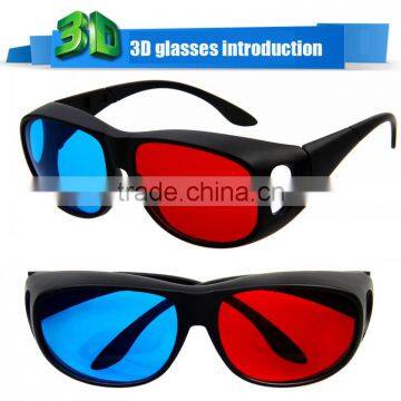 Kawachi Professional Resin Frame 3D Glasses Anaglyph Glasses for Movie Game-Red & Cyan photo-2