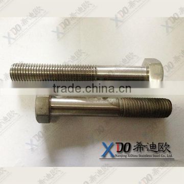 F55 (1.4501/S32760) stainless steel half thread DIN931 hex bolt Zeron100