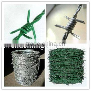 2015 hot sale 12,14,16, 18 gauge galvanized barbed wire