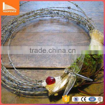 10 years factory ASO hot sale fake barbed wire used for safety fencing