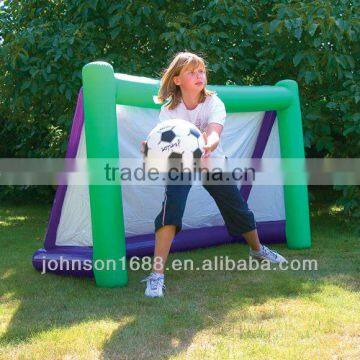 Indoor inflatable soccer goal