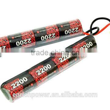 Hot selling 2200mAh 8.4V rc airsoft gun battery