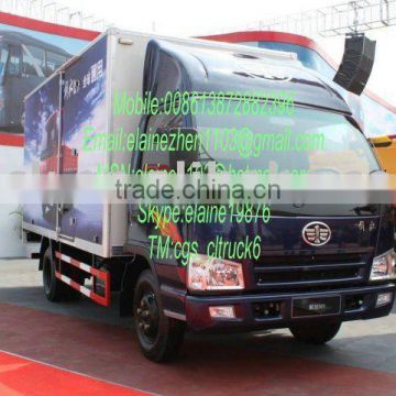 FAW 4*2 cab van truck sale