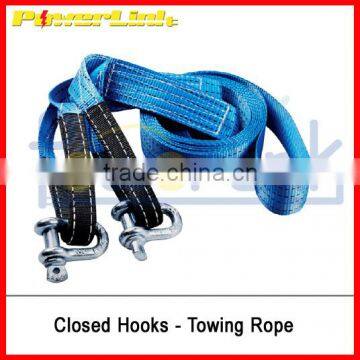 H90184 Heavy duty car emergency rope with closed hooks, drag rope CH-T003